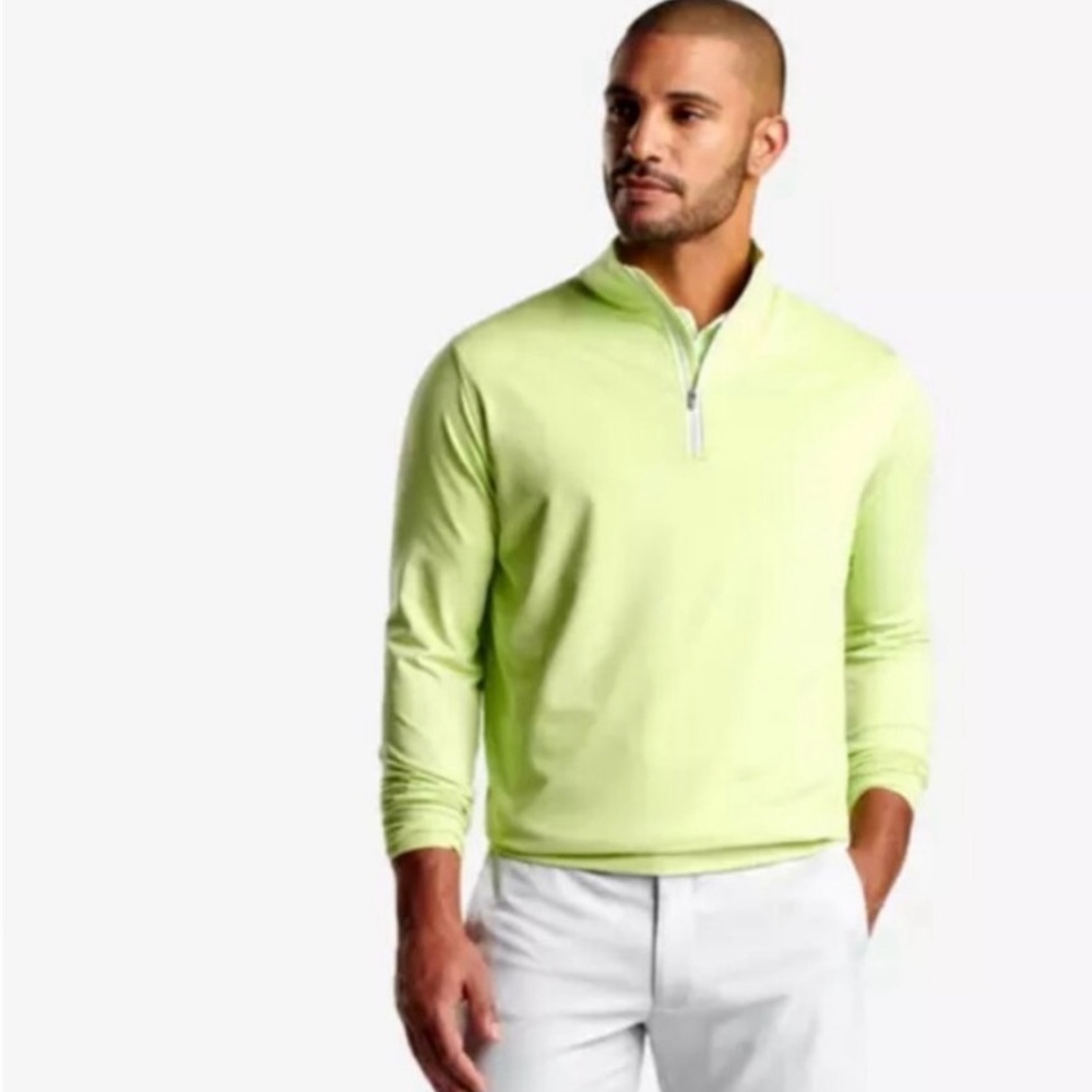 Peter Millar Men’s Mint Green Quarter Zip Pullover Shirt Size Medium NWOT